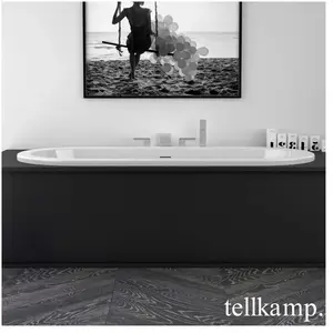 Tellkamp Solitär Fix Baignoire ovale encastrée, 0400-282-00-A/CR,