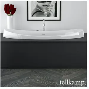 Tellkamp Spirit Fix Baignoire ovale encastrée, 0400-283-00-A/CR,