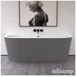 Tellkamp Solitär Wall Baignoire balnéo murale avec habillage, W100-055...