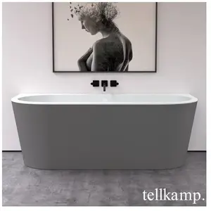 Tellkamp Solitär Wall Baignoire balnéo murale avec habillage, W100-055...