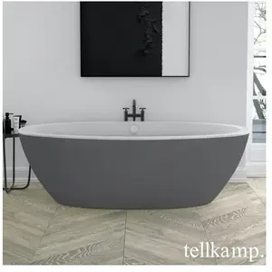 Tellkamp Space Baignoire balnéo ovale en îlot, W100-088-S0-AUF/WMWMCM, pas cher