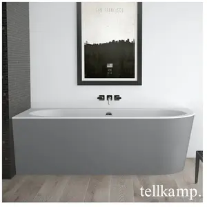 Tellkamp Pio Baignoire balnéo d’angle avec habillage, W100-077-0B-R-AUF/CRWMCM