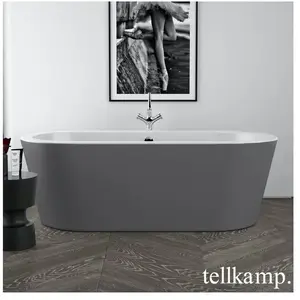 Tellkamp Solitär Baignoire balnéo ovale en îlot, W100-082-S0-AUF/CRWMC...
