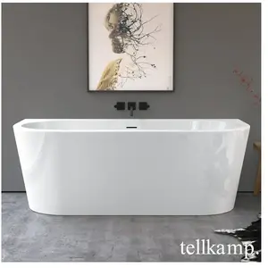 Tellkamp Solitär Wall Baignoire balnéo murale avec habillage, W100-255...
