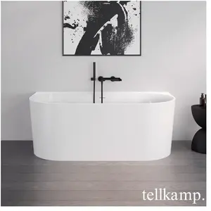 Tellkamp Calmante Baignoire semi-îlot avec habillage, 0100-223-00-A/WG...
