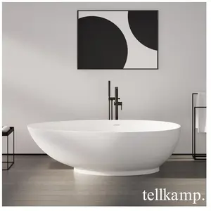 Tellkamp Perfetta Baignoire ovale en îlot, 0600-701-00-A/WMWM, pas cher
