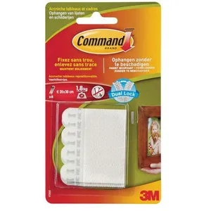Comparateur de prix : 3M COMMAND Languettes de fixation - Petit modèle - Blanc