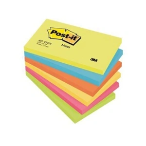 3M Post-it Notes Rainbow lot 655TFEN, 127x76 mm, 6 couleurs pas cher