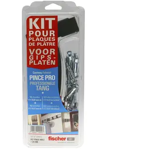 Comparateur de prix : Kit pince + 24 chevilles metalliques pour corps creux hm - fischer - 509515