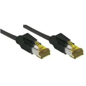 EXC Tecline Cordon patch rj45 s ftp cat 6a lsoh snagless noir- 0,30 m 722003s pas cher