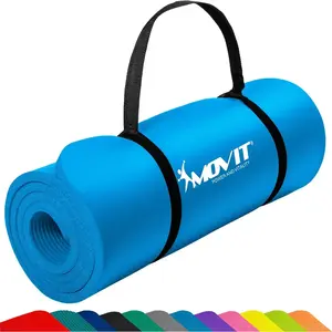Comparateur de prix : MOVIT Tapis de gymnastique 190cm x 60cm x 1,5cm, bleu