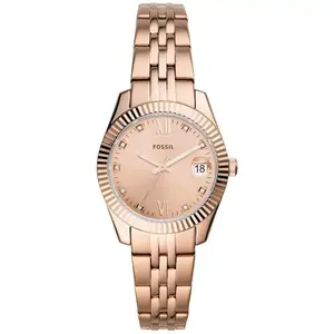 Fossil Fossil Montre Ip-Rosé Analogique Femmes Scarlette Mini Es4898 pas cher