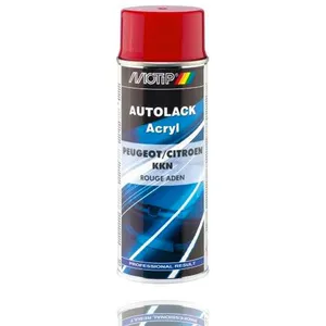 Peinture carrosserie rouge aden, Peugeot kkn, 400ml Motip