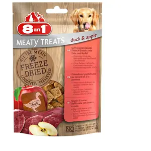Comparateur de prix : 50g 8in1 Meaty Treats canard, pommes - Friandises pour chien