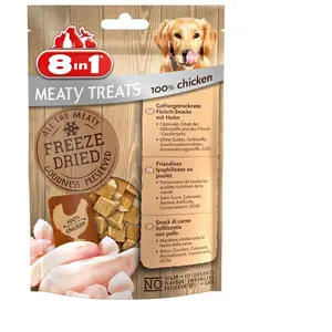 Comparateur de prix : 50g 8in1 Meaty Treats blanc de poulet - Friandises pour chien