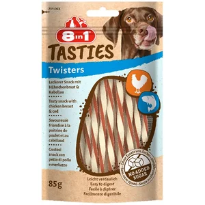 Comparateur de prix : 85g 8in1 Tasties Twisters Bâtonnets à mâcher poulet - Friandises pour chien