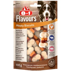 85g 8in1 Flavours Rouleaux croustillants - Friandises pour chien pas cher