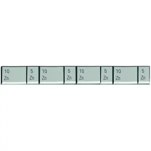 PROVAC - Masse adhésive jante tôle 60g - boite de 100 pcs - 98SILVER pas cher