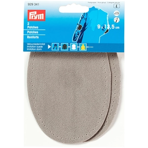 Prym Renfort imitation daim Thermocollant 2 pcs 9 x 13,5 cm Gris clairVendu parscrapmalin