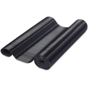 Adam Hall Defender Tapis de Protection Câble Caoutchouc cannelé noir 0,7 x 10 m