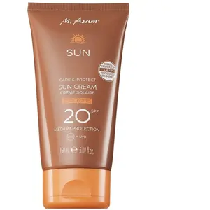 m.asam - CARE & PROTECT SUN CREAM Protection solaire 150 ml Blanc unis... pas cher