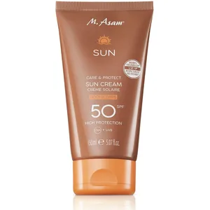 m.asam - CARE & PROTECT SUN CREAM Protection solaire 150 ml Blanc unis... pas cher