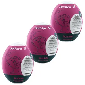 Masturbateur Satisfyer Eggcited Bubble Pack de 3
