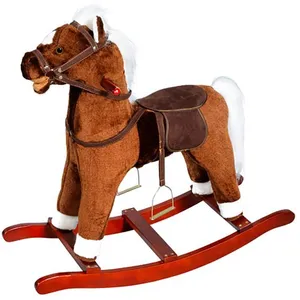 Knorrtoys 40500 Cheval à bascule sonore en peluche pas cher