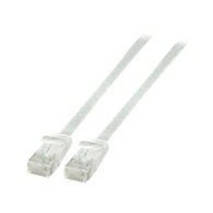 EFB-Elektronik - Cordon de raccordement - RJ-45 (M) pour RJ-45 (M) - 50 cm - UTP - CAT 6a - moulé, plat - blanc pas cher