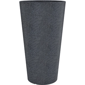 Scheurich Pot en plastique rotomoulé Coneo High 243 - 39 x 70 cm - Noir granite