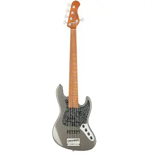 Sadowsky MetroExpress Hybrid P/J Bass Morado Solid Silver Metallic Hig...