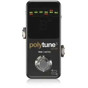 Comparateur de prix : Tc Electronic Polytune 3 Noir Accordeur Polyphonique Avec Buffer