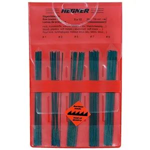 Hegner - Lames de scie à chantourner 60 pièces pour bois, plastiques et métaux tendres pas cher