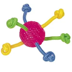 Comparateur de prix : Nobby Balle TPR avec Cordes de Jeu, Ø 8 cm, 1 pièce