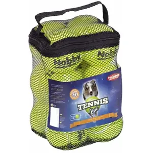 Comparateur de prix : Balle pour chien Nobby Pet Tennisball (x12) Vert 6,5 cm 60484