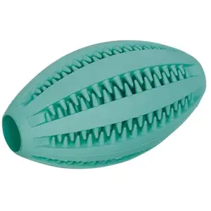 Comparateur de prix : Nobby Dental Fun Balle Rugby en Caoutchouc Solide pour Chien 11 cm
