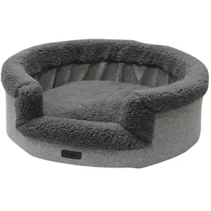 Panier confort ovale pour chien Nobby Pet Jasin Gris 70x65x19 cm 61861 pas cher