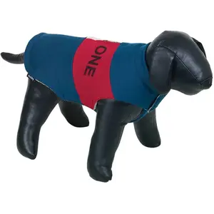 Nobby The One Manteau pour Chien Bleu Marine/Rouge 48 cm pas cher