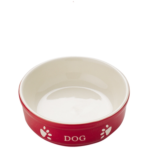 Gamelle céramique pour chien Nobby Pet Dog Rouge 130 ml 68765 pas cher