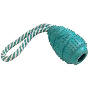 Jouet en caoutchouc pour chien avec corde Nobby Pet Jumper Bleu 27 cm ... pas cher
