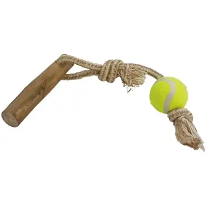 Nobby Bois de café avec Corde et Balle S env. 40 cm pas cher