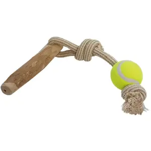 Nobby Bois de café avec Corde et Balle M env. 48 cm pas cher