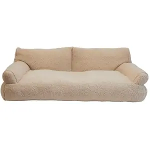 Coussin pour chien Nobby Pet Komfort Classic Teddy Beige 120x75x36 cm ... pas cher