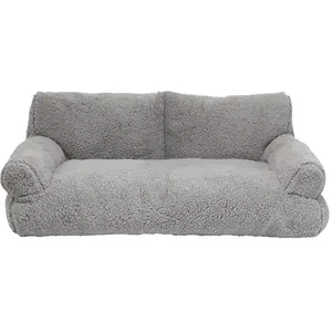 Comparateur de prix : Coussin pour chien Nobby Pet Komfort Classic Teddy Gris 100x65x35 cm 5...