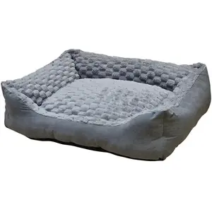 Panier pour chien carré Nobby Pet Classic Diamond Gris 60x50x18 cm 526... pas cher