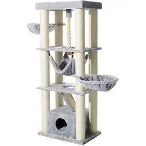 Comparateur de prix : Nobby 63799-01 Ordu Arbre à Chat Gris 70 x 50 x 176 cm
