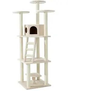 Arbre à chat classique Nobby Pet Sultan Beige 60x60x197 cm 63777-92 pas cher