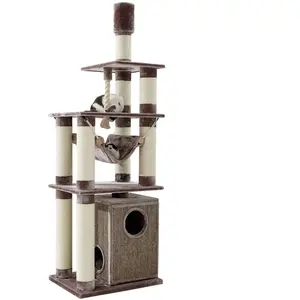 Comparateur de prix : Arbre à chat Nobby Pet Telde Marron 80x60x252 cm 63709-78
