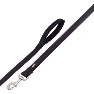 Nobby 80546-05 Laisse en Maille Preno Noir Laisses pour Chiens Longueur 120 cm Largeur 20/25 mm pas cher