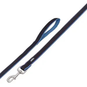 Nobby 80546-06 Laisse en Maille Preno Bleu 120 cm x 20/25 mm pas cher